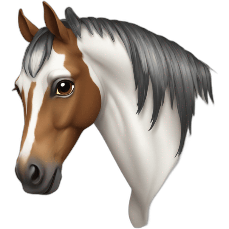 Pinto horse emoji