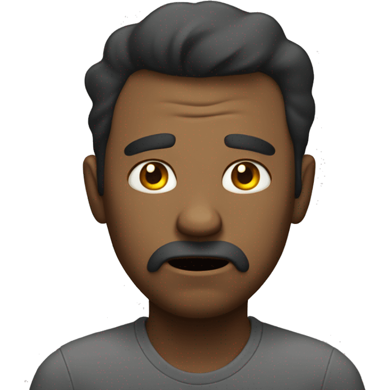 Frustrated man emoji