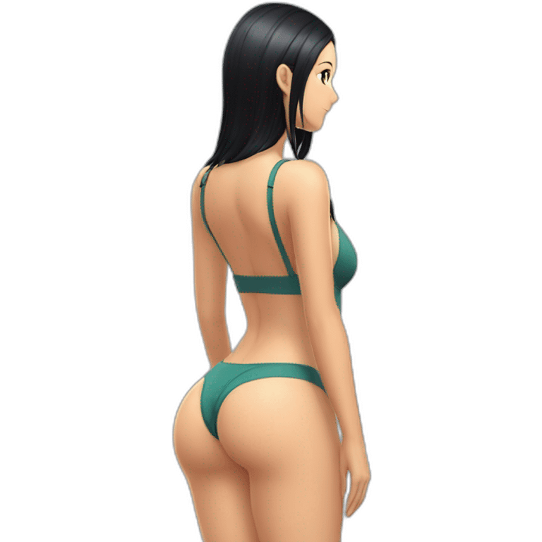 nico robin full body pawg swimsuit big back shot emoji