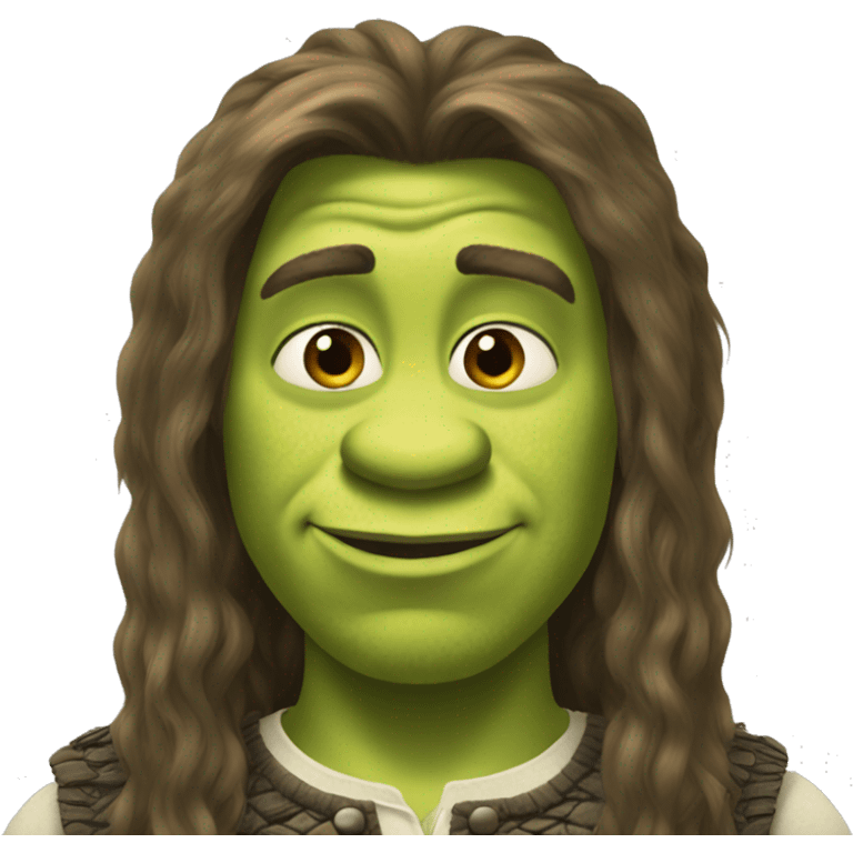 Shrek with long hair emoji