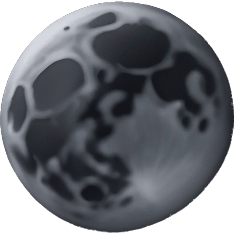 Dark moon  emoji