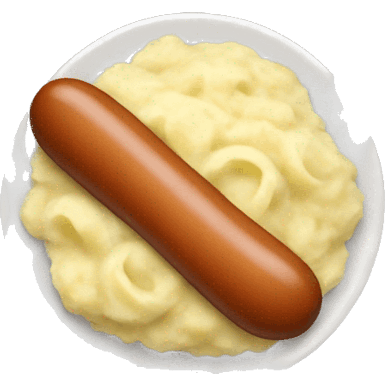 sausage and mashed potatoes emoji