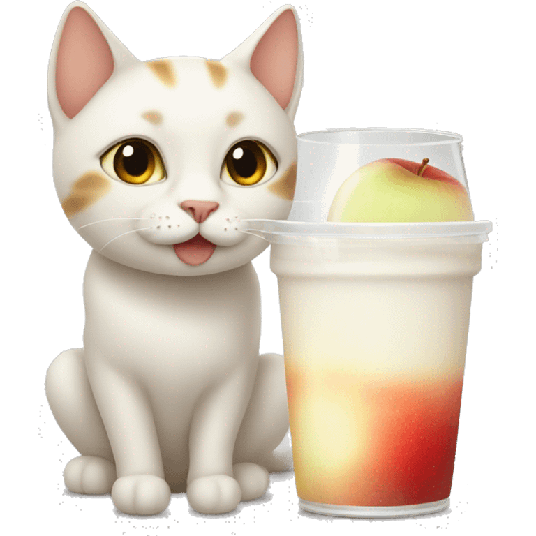 Apple milk sun cat  emoji