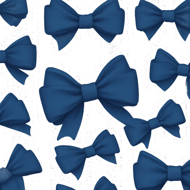 navy blue bow emoji