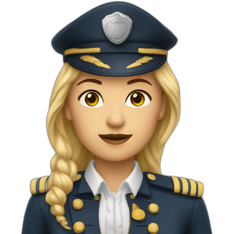 femme capitaine emoji