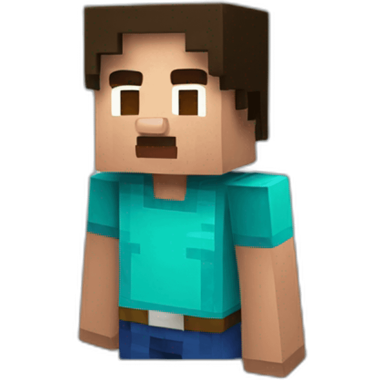 steve in minecraft emoji