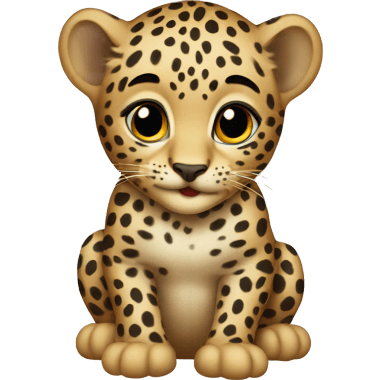 baby leopard  emoji