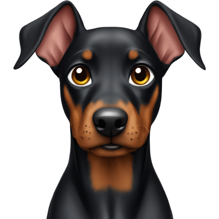 mini doberman  emoji