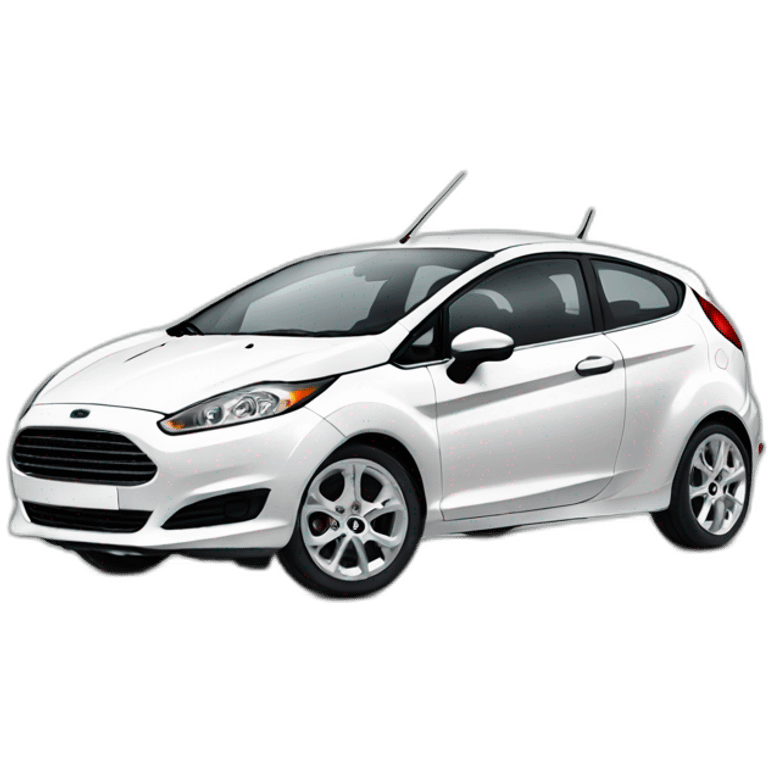 White Ford fiesta emoji