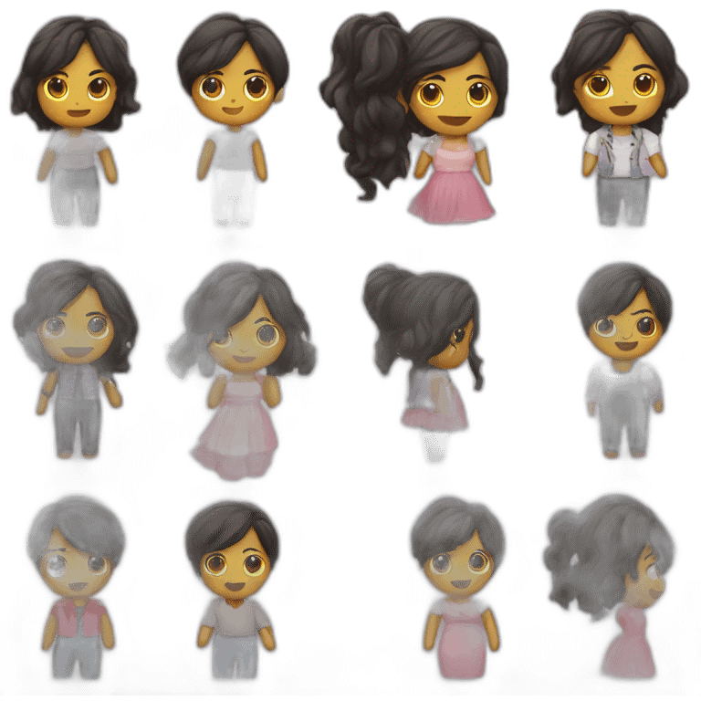 muñecas con forma de persona emoji