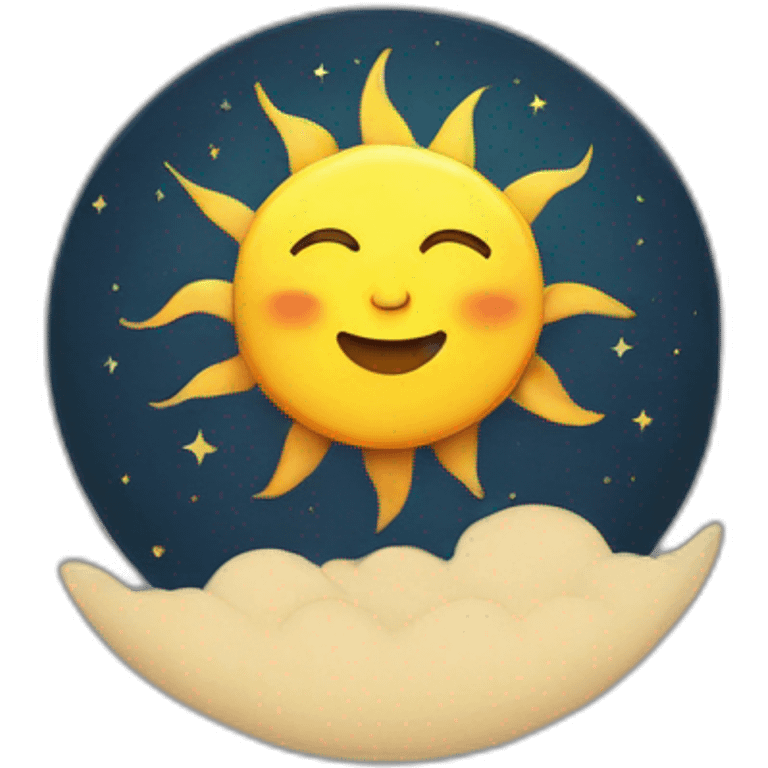 sun and moon emoji