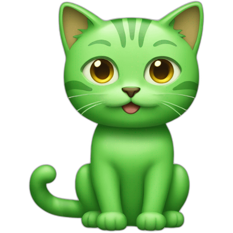 green cat body emoji