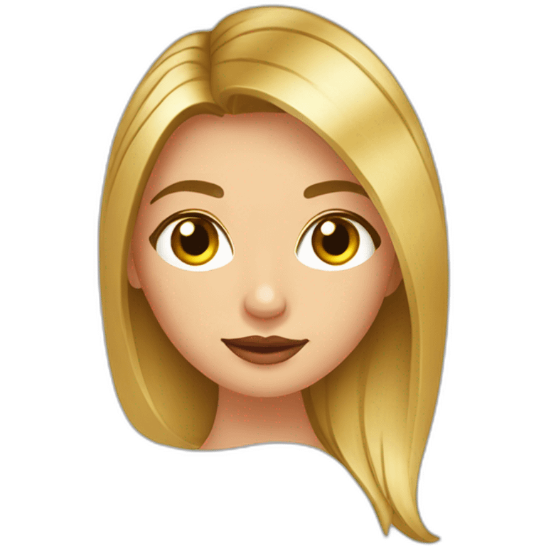 Belle femme boit un moscow mule emoji