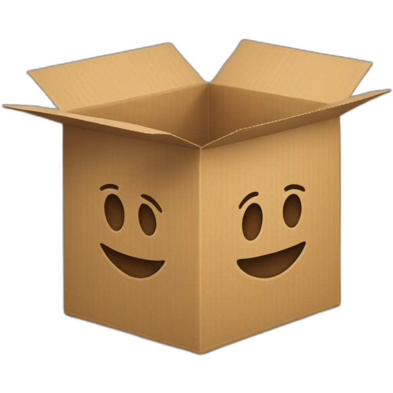 a speed cardboard box emoji