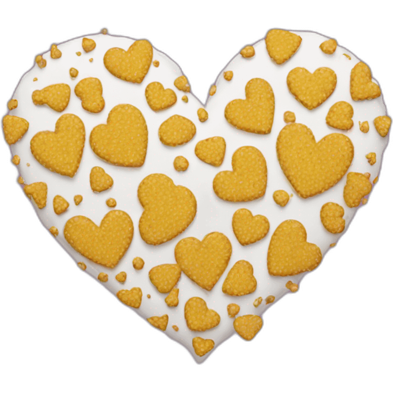 Heart with flakes emoji