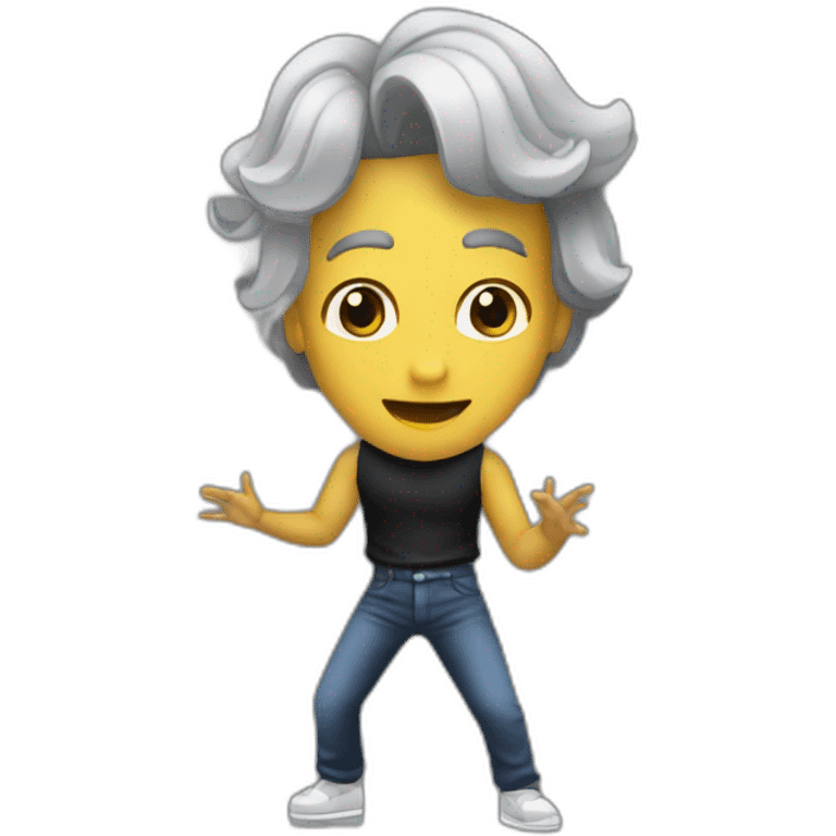 Quiero una sombra bailando música electrónica  emoji