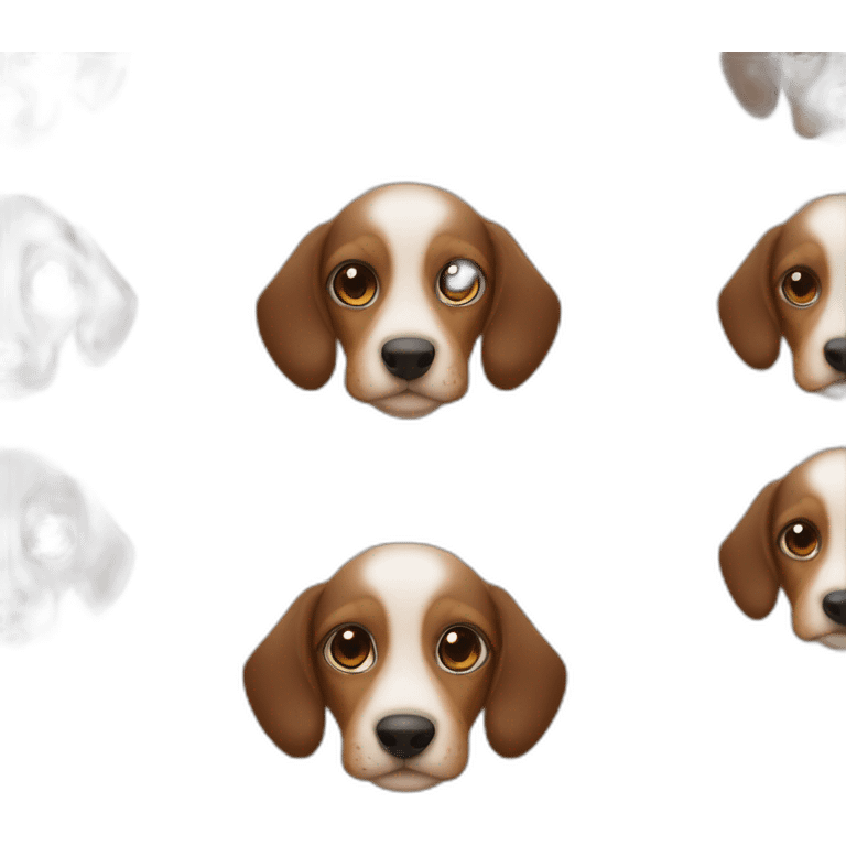 Alpenländische Dachsbracke brown puppy emoji