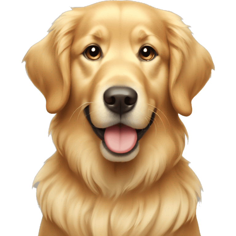 A very cute golden retriever emoji