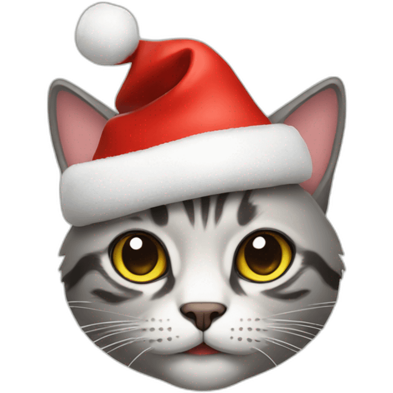 CAT WITH CHRISTMAS HAT emoji