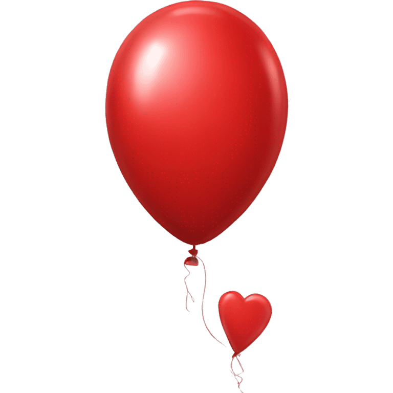 red balloon art emoji