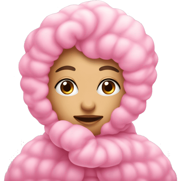 Pink cotton candy blankets emoji