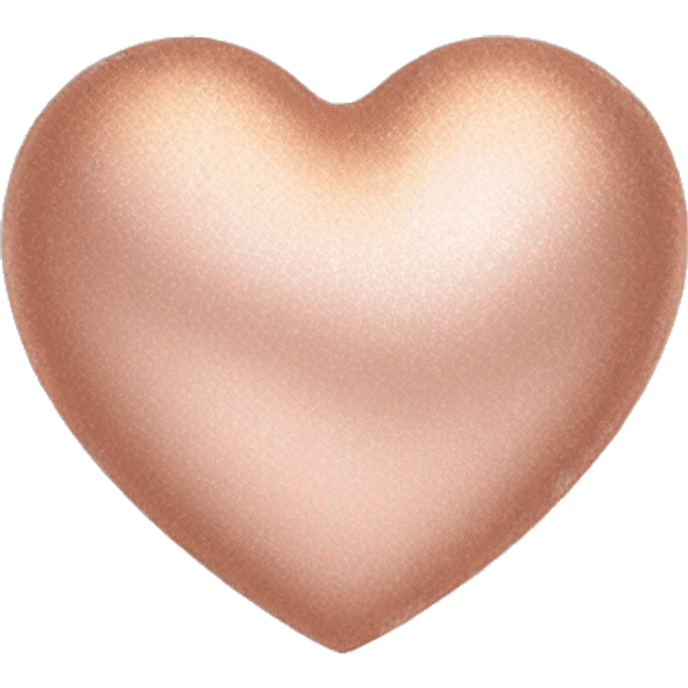 Rose gold heart  emoji