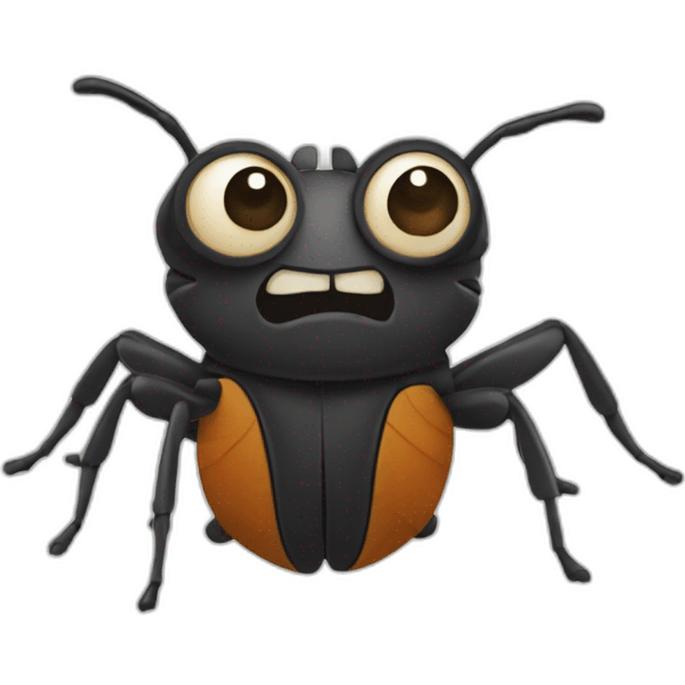 silly bug emoji