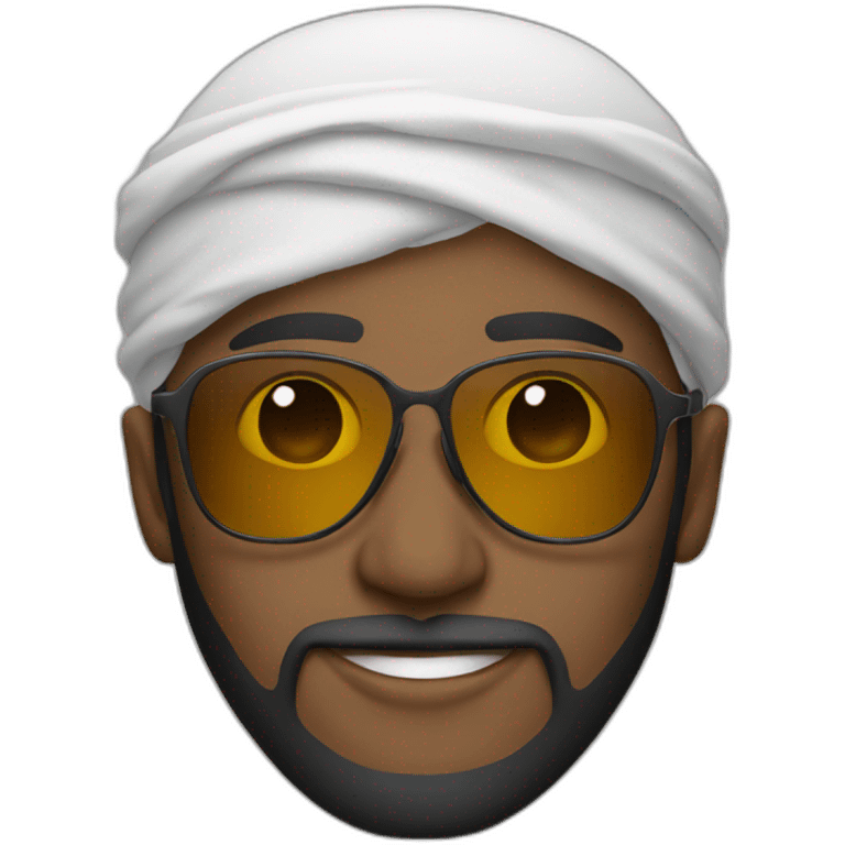 Muslim men sunglasses emoji