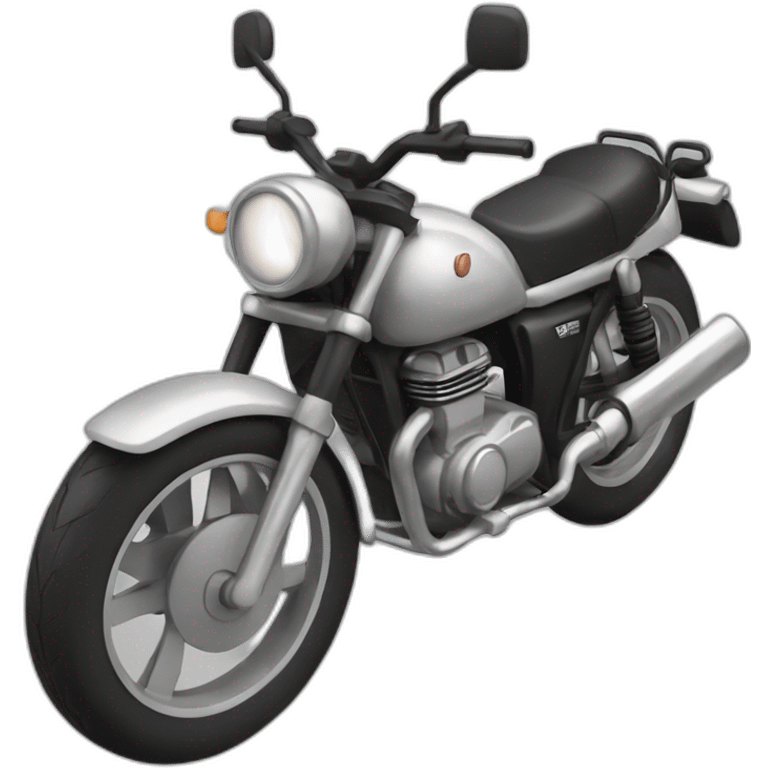 Un hipopotame qui conduit une moto emoji