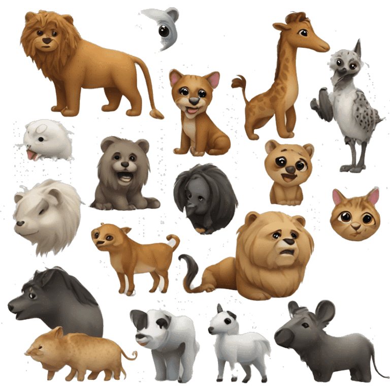 group of animals emoji