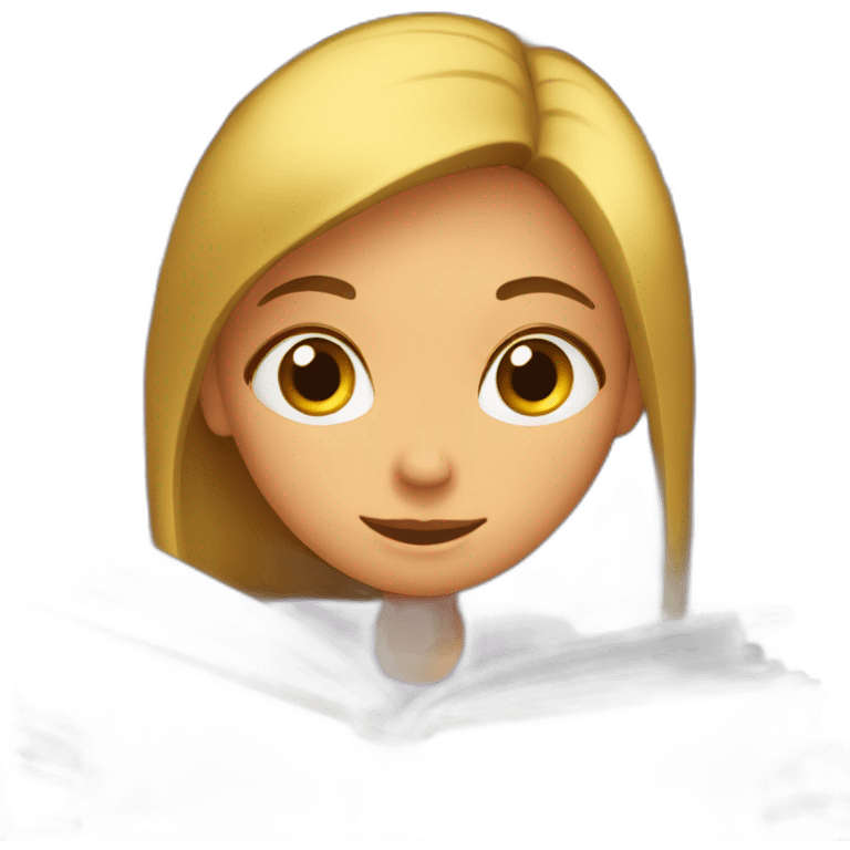 girls-hiding-behind-book emoji