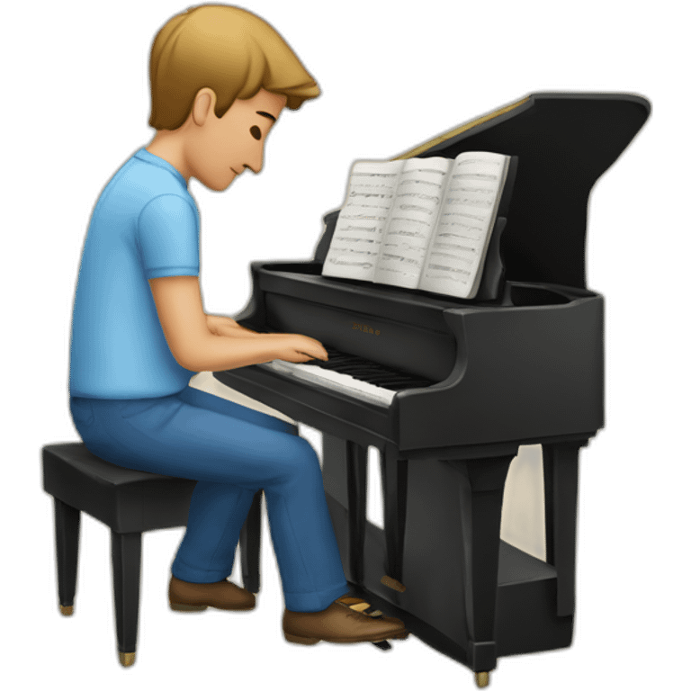 play the piano emoji