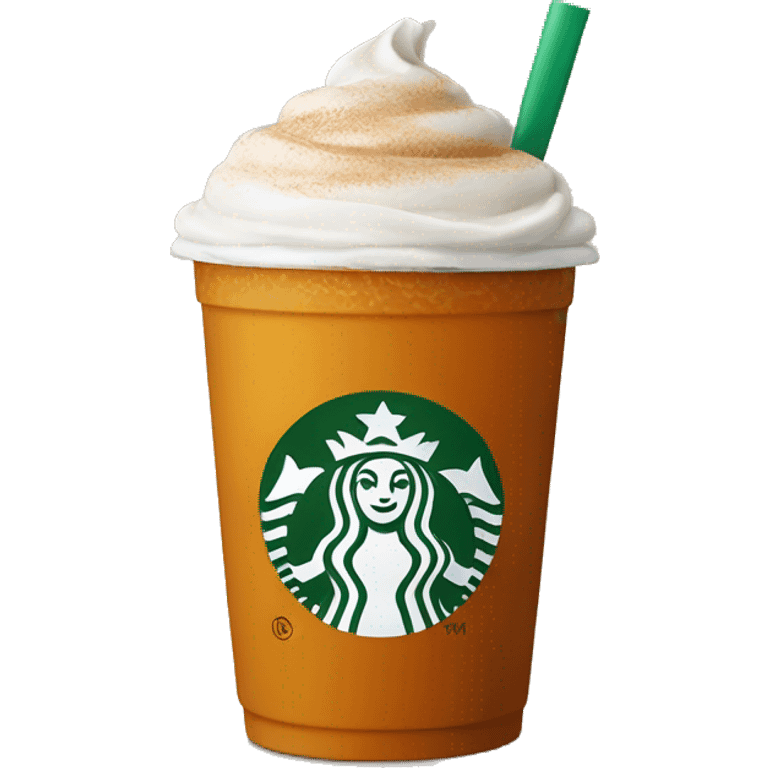 Starbucks pumpkin cream chai emoji