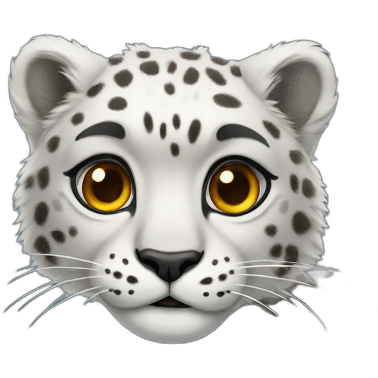 Snow Leopard Full Body emoji