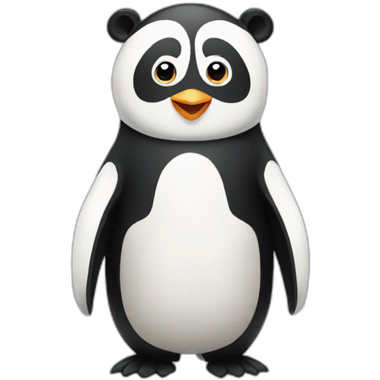 penguin and panda merged emoji