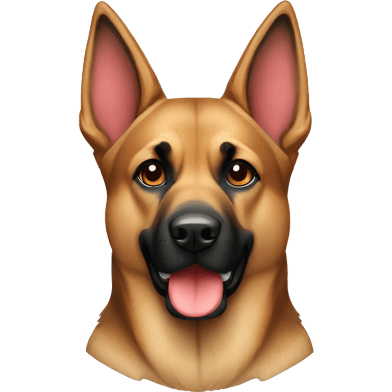 German Shepard like boxer with red gloves  emoji