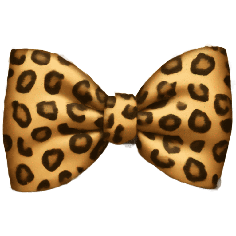 Leopard print bow  emoji