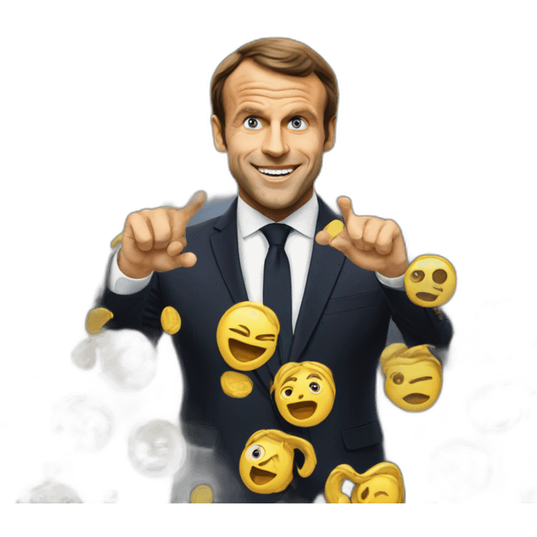 macron qui fait caca emoji