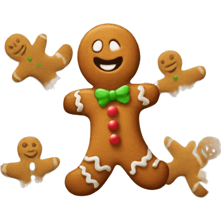 Gingerbread man emoji