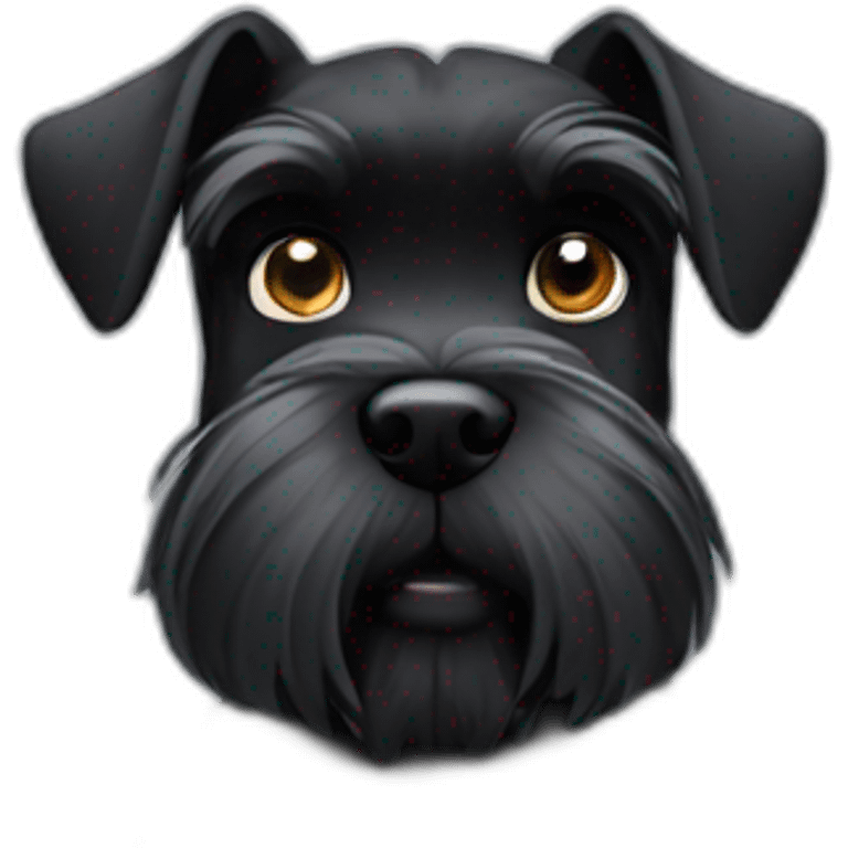 Black schnauzer emoji