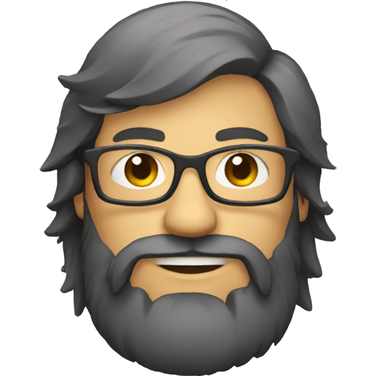 bearded developer with glasses and a mullet emoji