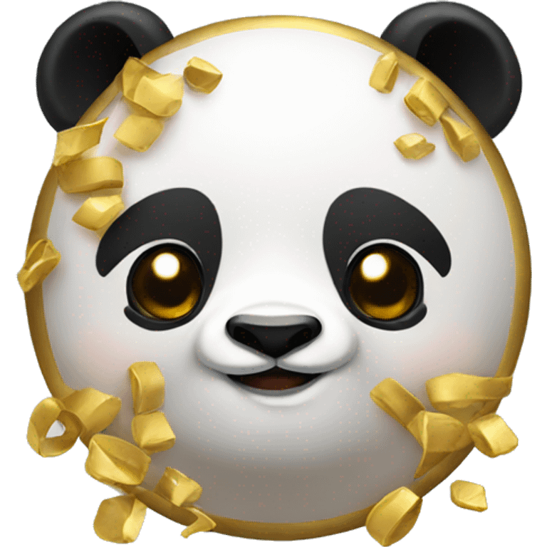 Panda with Gold emoji