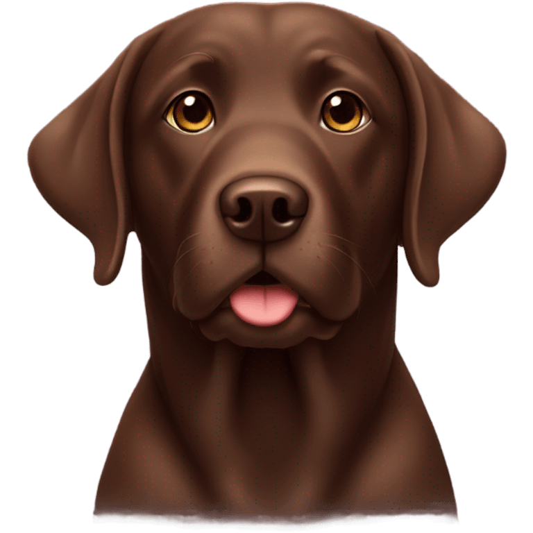 Chocolate lab emoji