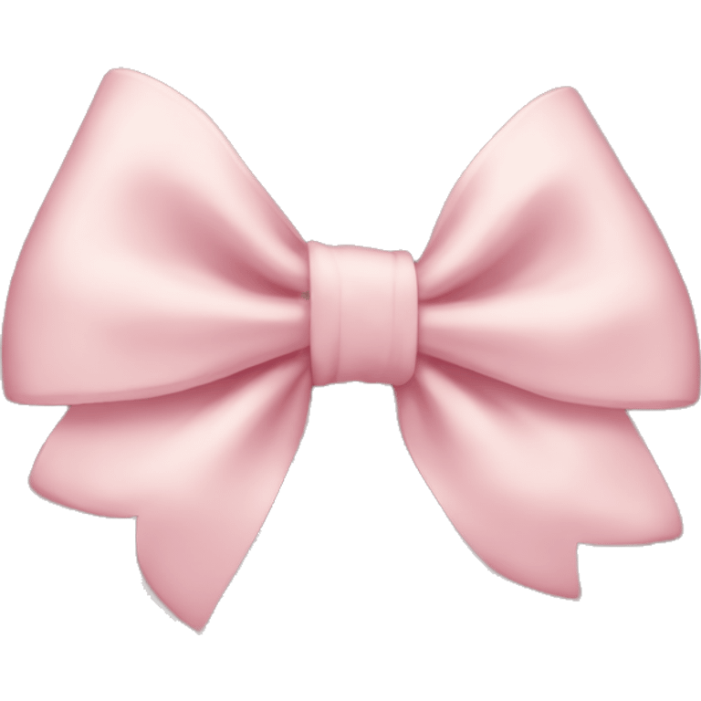 Pale Pink bow emoji