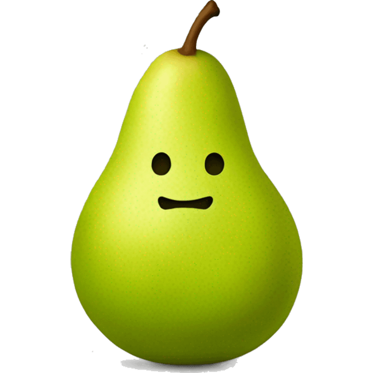 Pear no face emoji