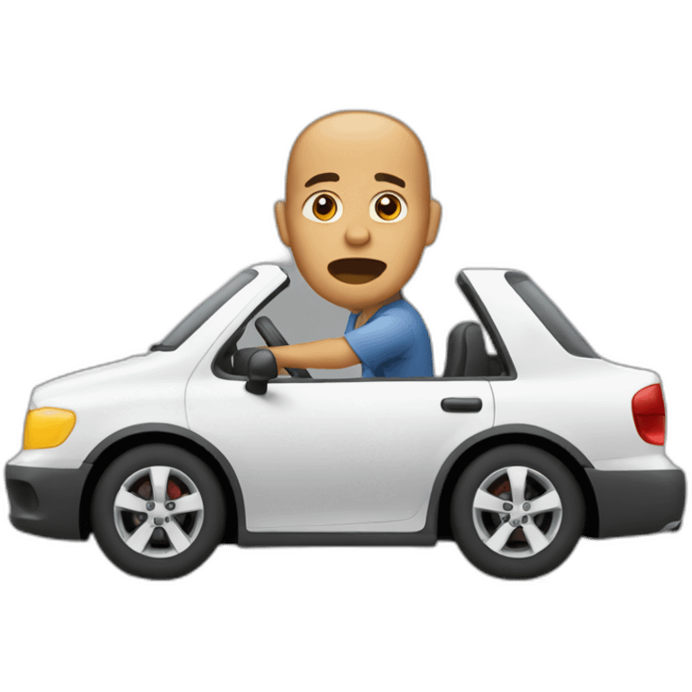 Offensive driving emoji