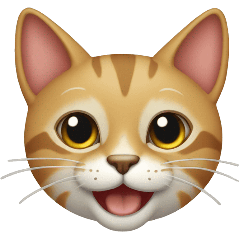 Gato siames sonriente emoji