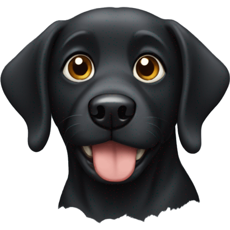 black dog emoji