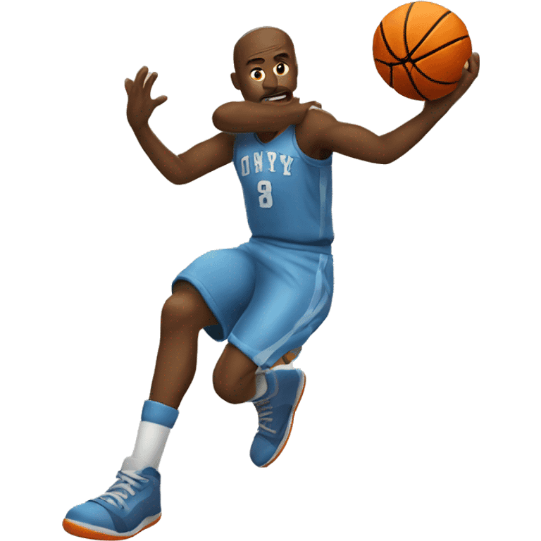 Shooting a basketball  emoji