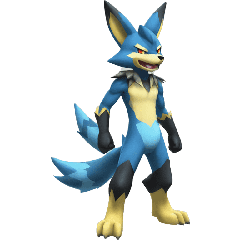 Lucario-Zeraora full body emoji